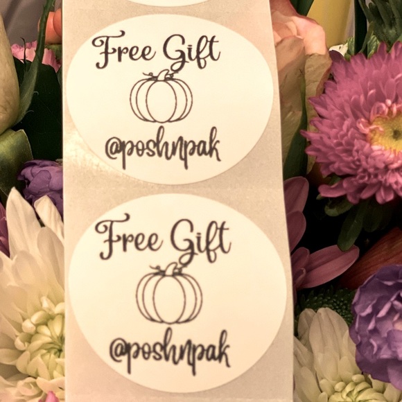 ⭐️🎃NEW! 50 CUSTOM FREE GIFT STICKERS with your Closet name- Fall Pumpkins - Picture 1 of 9